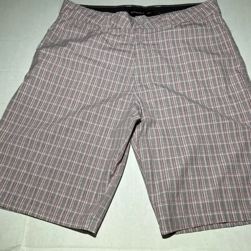O’Neill Casual Flat Front Plaid Shorts Size 32